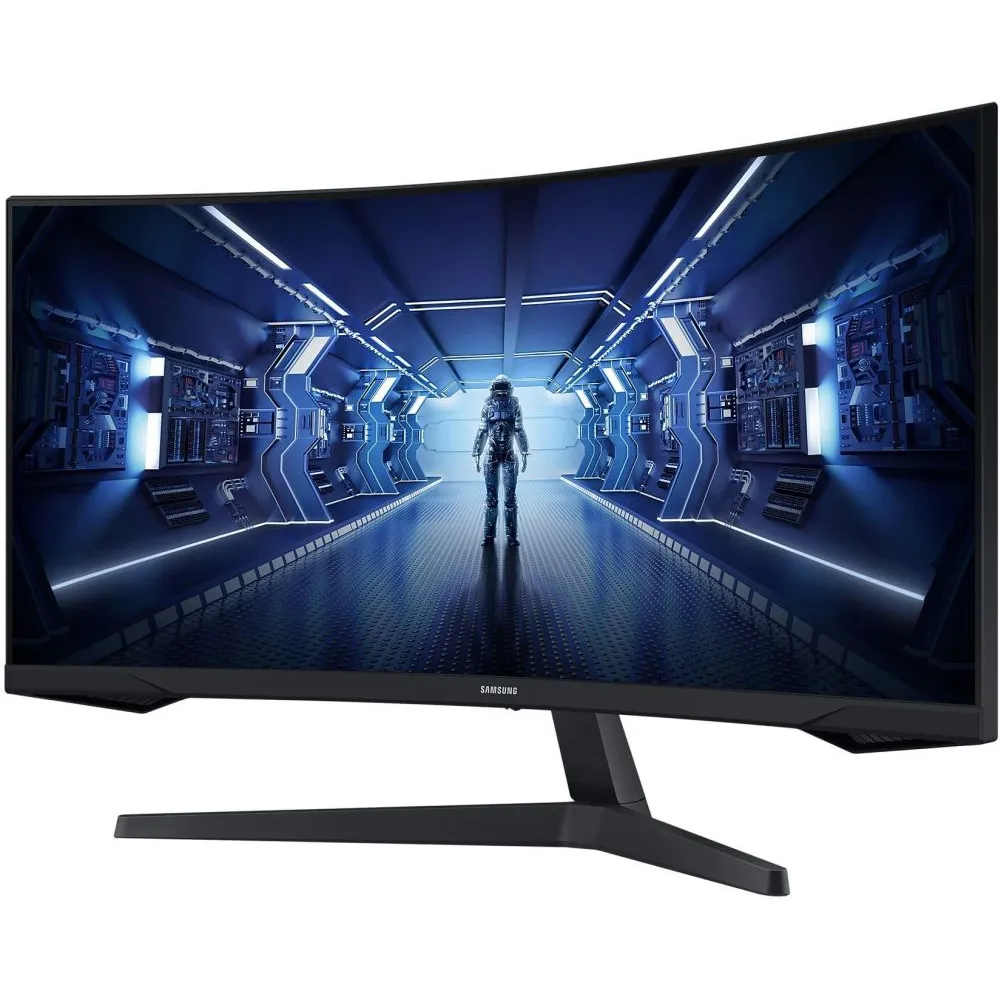Monitor Samsung Odyssey G5 LC34G55TWWPXEN - 34"/3440x1440 (UWQHD)/165Hz/21:9/zakrzywiony/VA/FreeSync/HDR/1 ms/Czarny