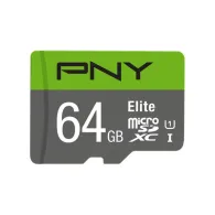 Karta pamięci PNY MicroSDXC Elite 64GB P-SDUX64U185GW-GE - Szara, Zielona | Sklep ITnes.pl - IT for BUSINESS