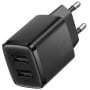 Ładowarka sieciowa Baseus Compact Charger 2U 10,5W CCXJ010201 - 2x USB, 2A, Czarna