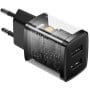 Ładowarka sieciowa Baseus Compact Charger 2U 10,5W CCXJ010201 - 2x USB, 2A, Czarna