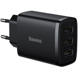 Ładowarka sieciowa Baseus Compact CCCP17UE 17W CCXJ020101 - USB-A, Czarna