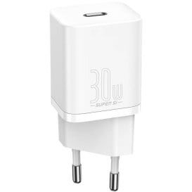 Ładowarka sieciowa Baseus Super Si Quick Charger 1C 30W CCSUP-J02 - USB-C, PD 3.0, QC 3.0, Biała