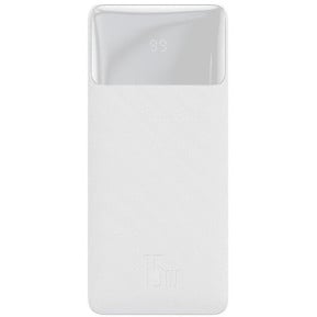 Powerbank Baseus Bipow Digital Display 30000mAh PPBD050202 - 2x USB-A, USB-C, 15W, Biały