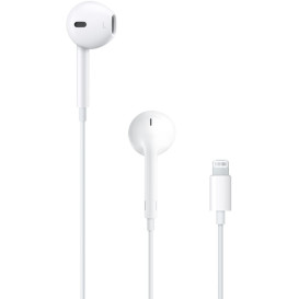 Słuchawki przewodowe Apple EarPods MWTY3ZM/A - Lightning, Pilot z mikrofonem, Białe