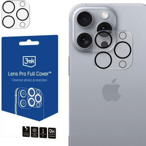 Szkło ochronne 3mk Lens Pro Full Cover do iPhone 16 Pro/16 Pro Max 5903108588492