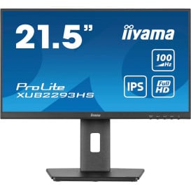 Monitor iiyama ProLite XUB2293HS-B6 - 21,7"/1920x1080 (Full HD)/100Hz/IPS/1 ms/pivot/Czarny