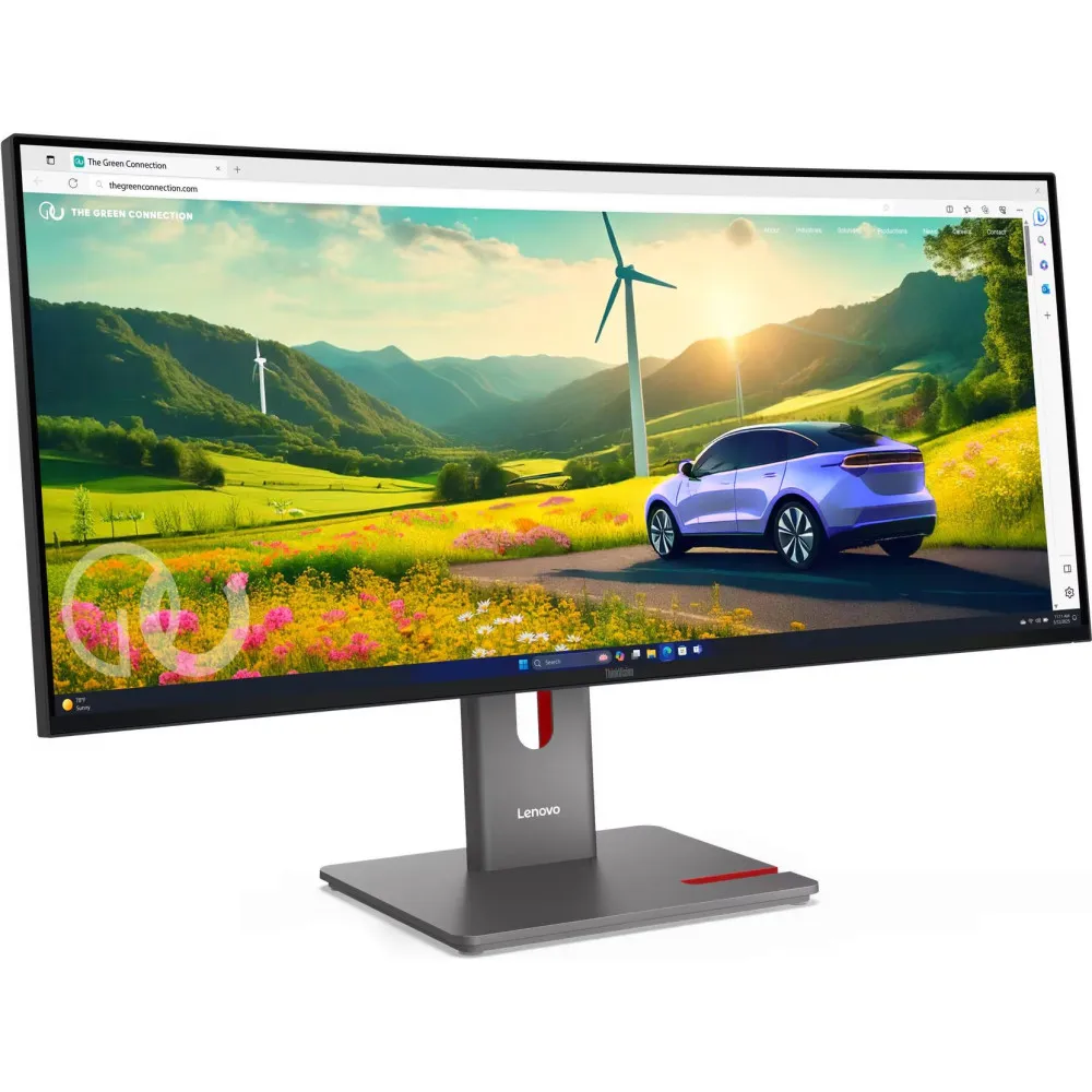 Zdjęcie produktu Monitor Lenovo ThinkVision P34WD-40 64ADZAT1EU - 34"/3440x1440 (UWQHD)/24Hz-120Hz/21:9/zakrzywiony/IPS/4 ms/kamera/USB-C/Czarny