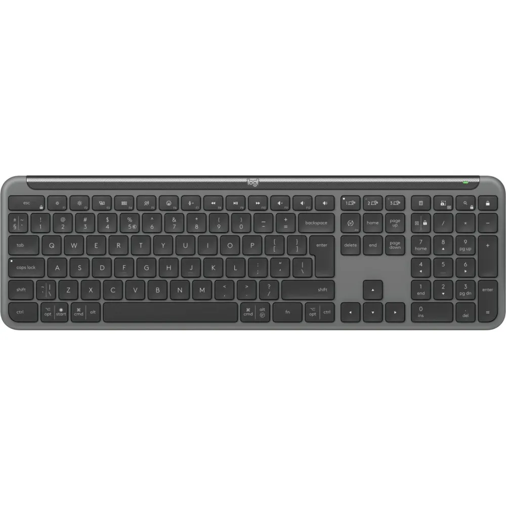 Klawiatura bezprzewodowa Logitech Signature Slim Keyboard K950 920-012465 - US, Grafitowa Klawiatura bezprzewodowa Logitech Signature Slim Keyboard K950 920-012465 - US, Grafitowa