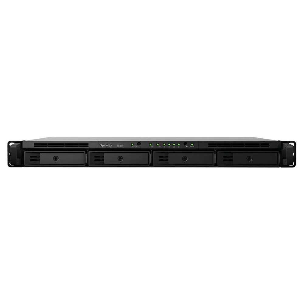 Serwer NAS Synology Rack Value RS819HG2H, Rack (1U), Realtek RTD1296, 2GB RAM, 4TB, 4 wnęki, hot-swap, 3 lata Carry-in | Sklep I