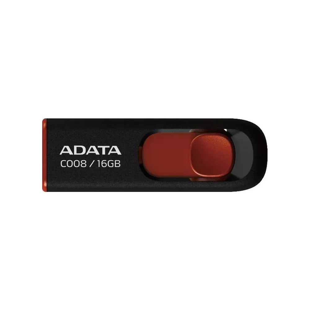 Pendrive ADATA C008 16GB USB 2.0 AC008-16G-RKD - Czarny, Czerwony