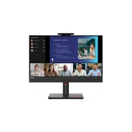 Monitor Lenovo ThinkVision T24v-30 63D8MAT3EU, 23,8", 1920x1080 (FHD), 75Hz, IPS, 4 ms, pivot, kamera, Czarny | Sklep ITnes.pl, 