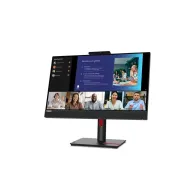 Monitor Lenovo ThinkVision T24v-30 63D8MAT3EU, 23,8", 1920x1080 (FHD), 75Hz, IPS, 4 ms, pivot, kamera, Czarny | Sklep ITnes.pl, 
