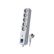 Listwa zasilająca antyprzepięciowa Lestar LV-530W 1966000392 - 5 gniazd, 1,5 m, Szara | Sklep ITnes.pl - IT for BUSINESS