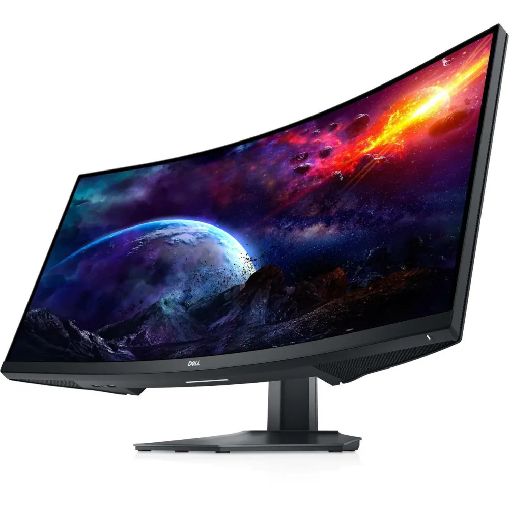 Zdjęcie produktu Monitor Dell Curved Gaming S3422DWG 210-AZZE - 34"/3440x1440 (UWQHD)/60Hz/21:9/zakrzywiony/VA/FreeSync/HDR/2 ms/Czarny