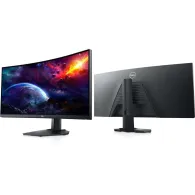 Monitor Dell Curved Gaming S3422DWG 210-AZZE, 34", 3440x1440 (UWQHD), 144Hz, 21:9, zakrzywiony, VA, FreeSync, HDR, 2 ms, Czarny 