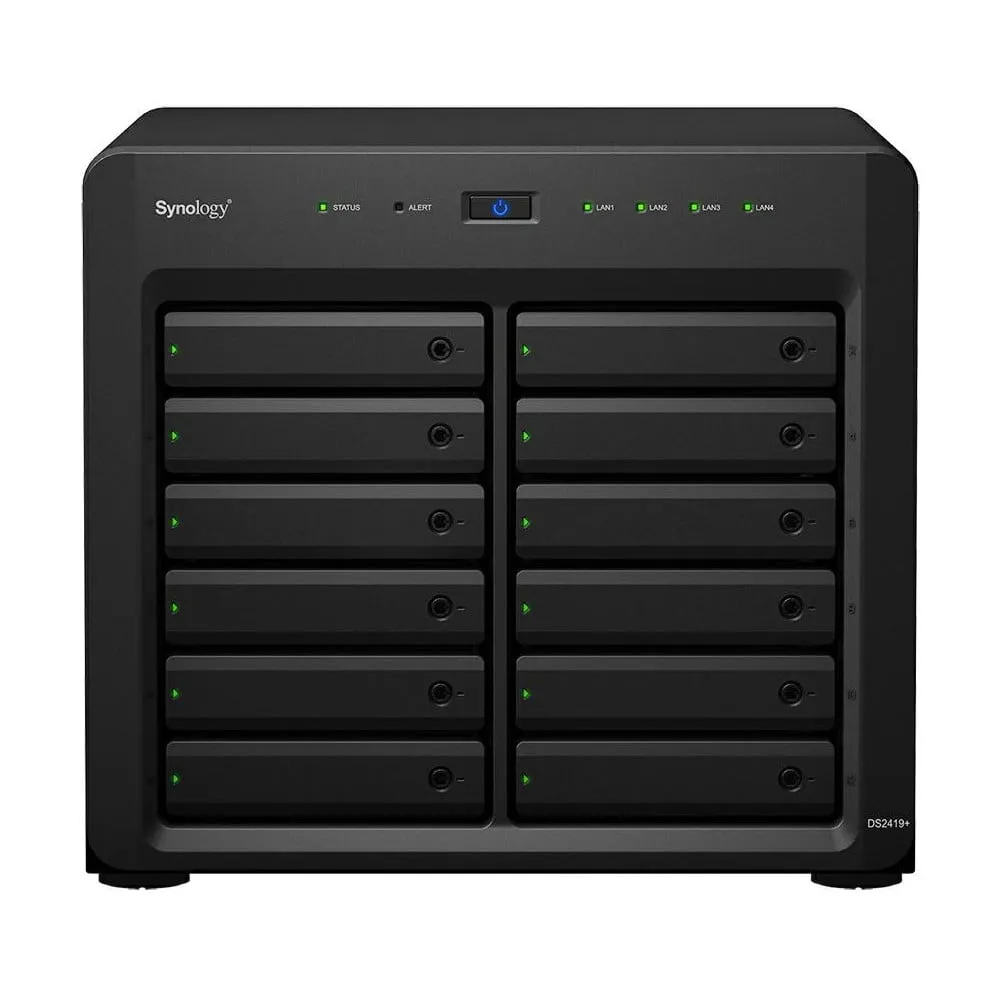 Serwer NAS Synology Desktop Plus DS2419+, Tower, Intel Atom C3538, 4GB RAM, 12 wnęk, hot-swap, 3 lata Carry-in | Sklep ITnes.pl,