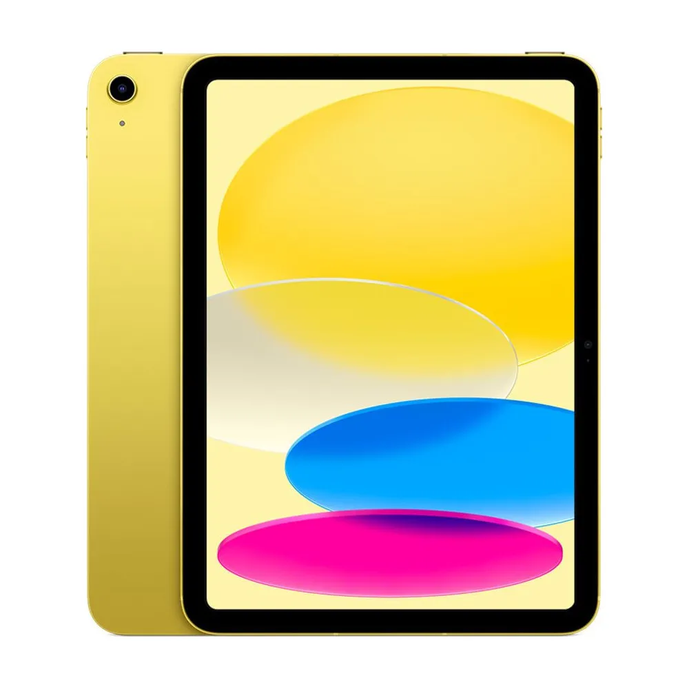 Tablet Apple iPad 10. gen. (2022) MCMG4HC/A, A14 Bionic, 10,9" 2360x1640, 256GB, 4GB, Żółty, Kamera 12+12Mpix, iPadOS, 1 rok CI 