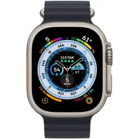Smartwatch Apple Watch Ultra 49 mm GPS + Cellular tytan z paskiem Ocean w kolorze północy - MQFK3GK/A