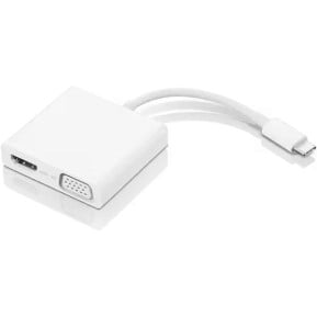 Replikator portów Lenovo USB-C 3-in-1 Travel Hub GX90T33021 - 1x HDMI 1.4 4K 30Hz/ 1x VGA 1920x1080/ 1x USB 3.0/ Biały