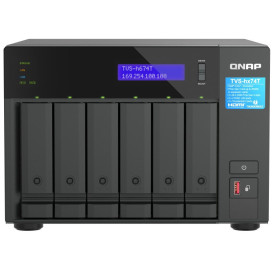 Serwer NAS QNAP Tower TVS-H674T-I5-T44I - Tower/Intel Core i5-12400/64 GB RAM/120 TB/6 wnęk