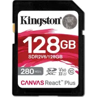 Karta pamięci Kingston Canvas React Plus SDXC 128 GB SDR2V6/128GB - UHS-II, V60