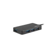 Natec NHU-1343 HUB USB 3.0 NATEC SILKWORM 4-PORTY CZARNY USB-C | Sklep ITnes.pl - IT for BUSINESS