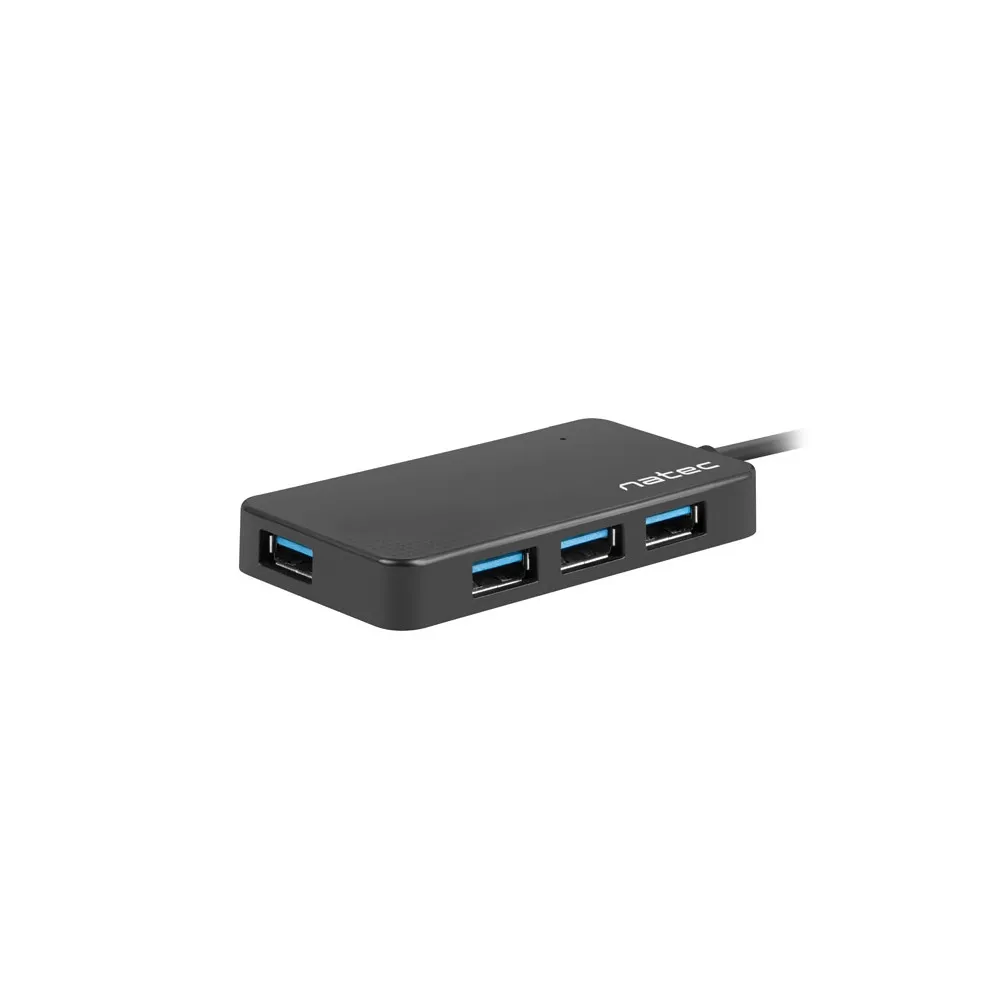 Natec NHU-1343 HUB USB 3.0 NATEC SILKWORM 4-PORTY CZARNY USB-C | Sklep ITnes.pl - IT for BUSINESS