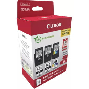 Zestaw tuszów Canon 2x PG-540L/CL-541XL Black Color 5224B015 - Oryginał, Czarny do 600 stron, Kolor do 400 stron, Papier foto