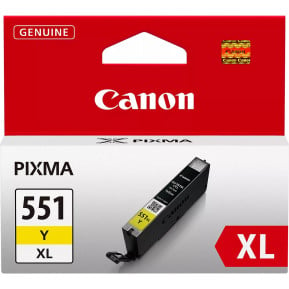 Tusz Canon CLI-551XL Yellow 6446B001 - Oryginał, 715 stron