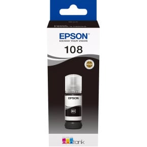 Butelka z tuszem Epson 108 EcoTank Black C13T09C14A - Oryginał, 5700 stron