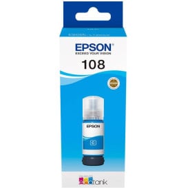 Butelka z tuszem Epson 108 EcoTank Cyan C13T09C24A - Oryginał, 7200 stron