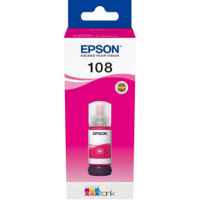 Butelka z tuszem Epson 108 EcoTank Magenta C13T09C34A - Oryginał, 7200 stron