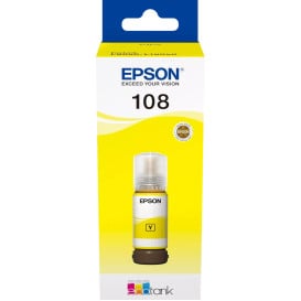 Butelka z tuszem Epson 108 EcoTank Yellow C13T09C44A - Oryginał, 7200 stron