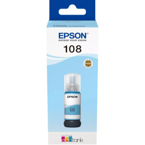 Butelka z tuszem Epson 108 EcoTank Light Cyan C13T09C54A - Oryginał, 7200 stron