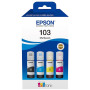 Zestaw tuszów Epson 103 EcoTank CMYK C13T00S64A - Oryginał, Czarny do 4500 stron, Kolor do 7500 stron