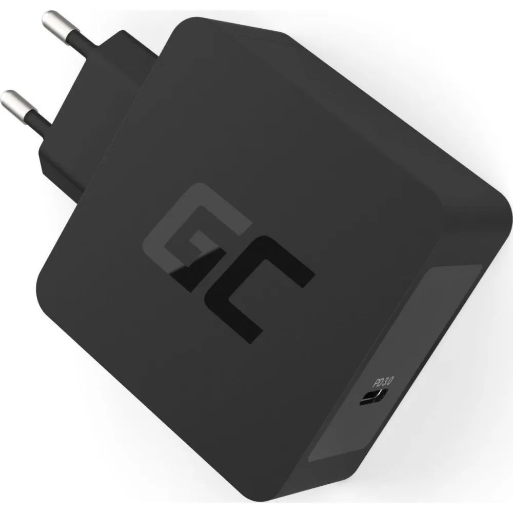 Ładowarka sieciowa Green Cell USB-C 60W PD + kabel USB-C CHAR09 - Czarna | Sklep ITnes.pl - IT for BUSINESS