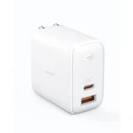 Ładowarka sieciowa AUKEY 65W PA-B3 WHITE - 1x USB-A, 1x USB-C, Power Delivery 5.4A 65W, Biała