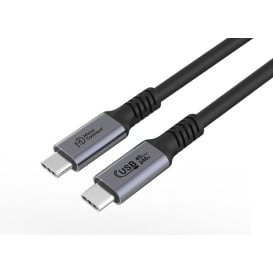 Kabel MicroConnect Premium USB4 USB-C USB4CC2-240W - USB4, 2m, 40Gbps, 5K 60Hz, 240W, Czarny