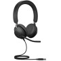 Słuchawki nauszne Jabra Evolve2 40 SE 24189-999-999 - Czarne