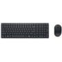 Zestaw bezprzewodowy klawiatury i myszy Dell Silent Keyboard and Mouse KM555 580-BBVV - US, Czarny