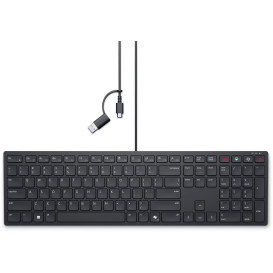 Klawiatura  Dell Wired Collaboration Keyboard KB525C 580-BBSX - US, Czarna