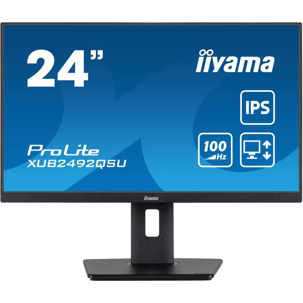 Monitor iiyama ProLite XUB2492QSU-B1, 23,8", 2560x1440 (QHD), 100Hz, IPS, 0,5 ms, pivot, Czarny | Sklep ITnes.pl, IT for BUSINES