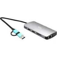 Stacja dokująca i-tec USB 3.0 USB-C, Thunderbolt 3x Display Travel Nano Dock with LAN + Power Delivery 100 W CANANOTDOCKPD | Skl