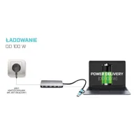 Stacja dokująca i-tec USB 3.0 USB-C, Thunderbolt 3x Display Travel Nano Dock with LAN + Power Delivery 100 W CANANOTDOCKPD | Skl