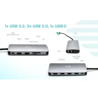 Stacja dokująca i-tec USB 3.0 USB-C, Thunderbolt 3x Display Travel Nano Dock with LAN + Power Delivery 100 W CANANOTDOCKPD | Skl