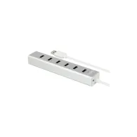 Hub Unitek 7x USB 3.0 z zasilaczem Y-3090, 7 portów, Kolor srebrny, Biały | Sklep ITnes.pl, IT for BUSINESS