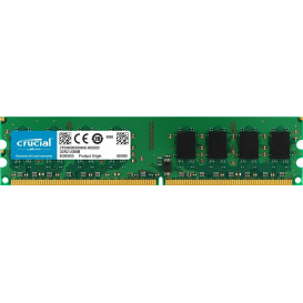 Pamięć RAM 2x1GB UDIMM DDR2 Crucial CT2KIT12864AA800 - 800 MHz/CL6/Non-ECC