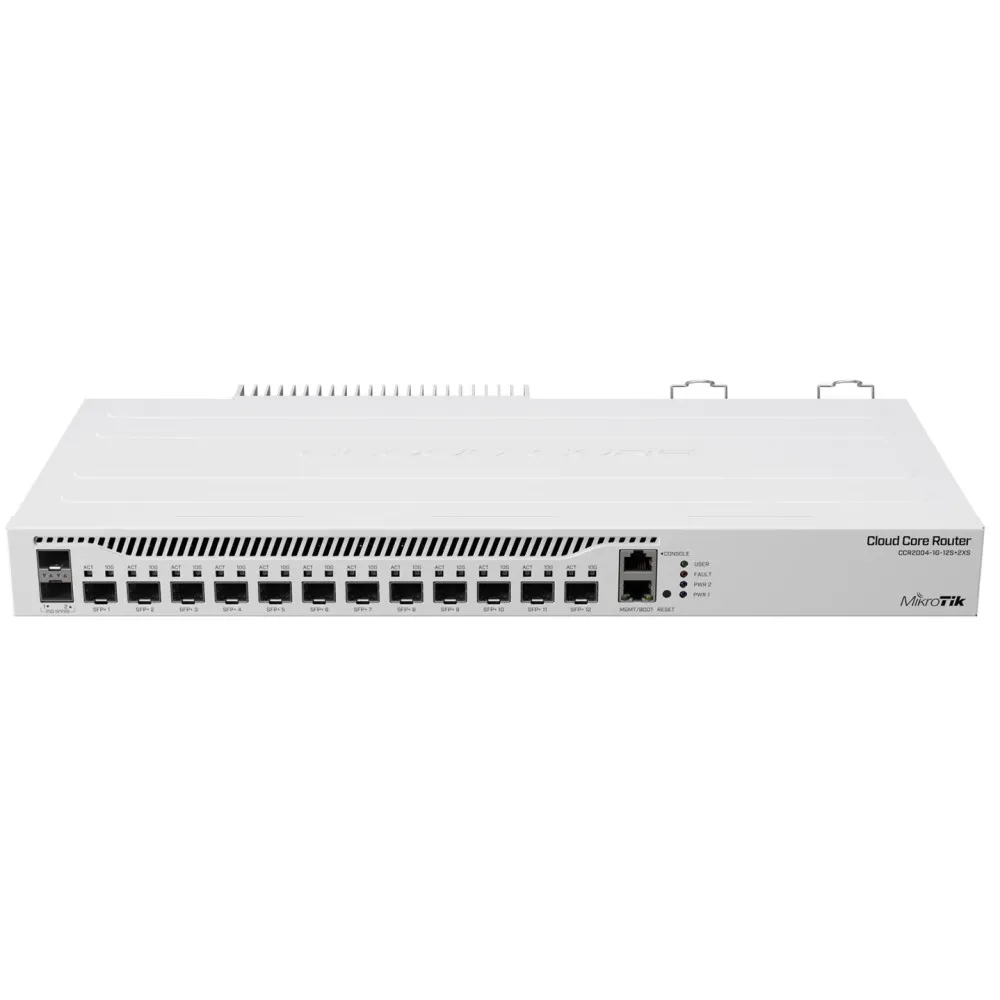 Router MikroTik CCR2004-1G-12S+2XS, 12x 10GbE SFP+, 2x 25GbE SFP28, 1x 1GbE RJ45, 4-core CPU | Sklep ITnes.pl, IT for BUSINESS