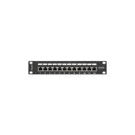 Lanberg PATCH PANEL 12 PORT 1U 10" EKRANOWANY KAT5E CZARNY - PPF5-9012-B | Sklep ITnes.pl - IT for BUSINESS