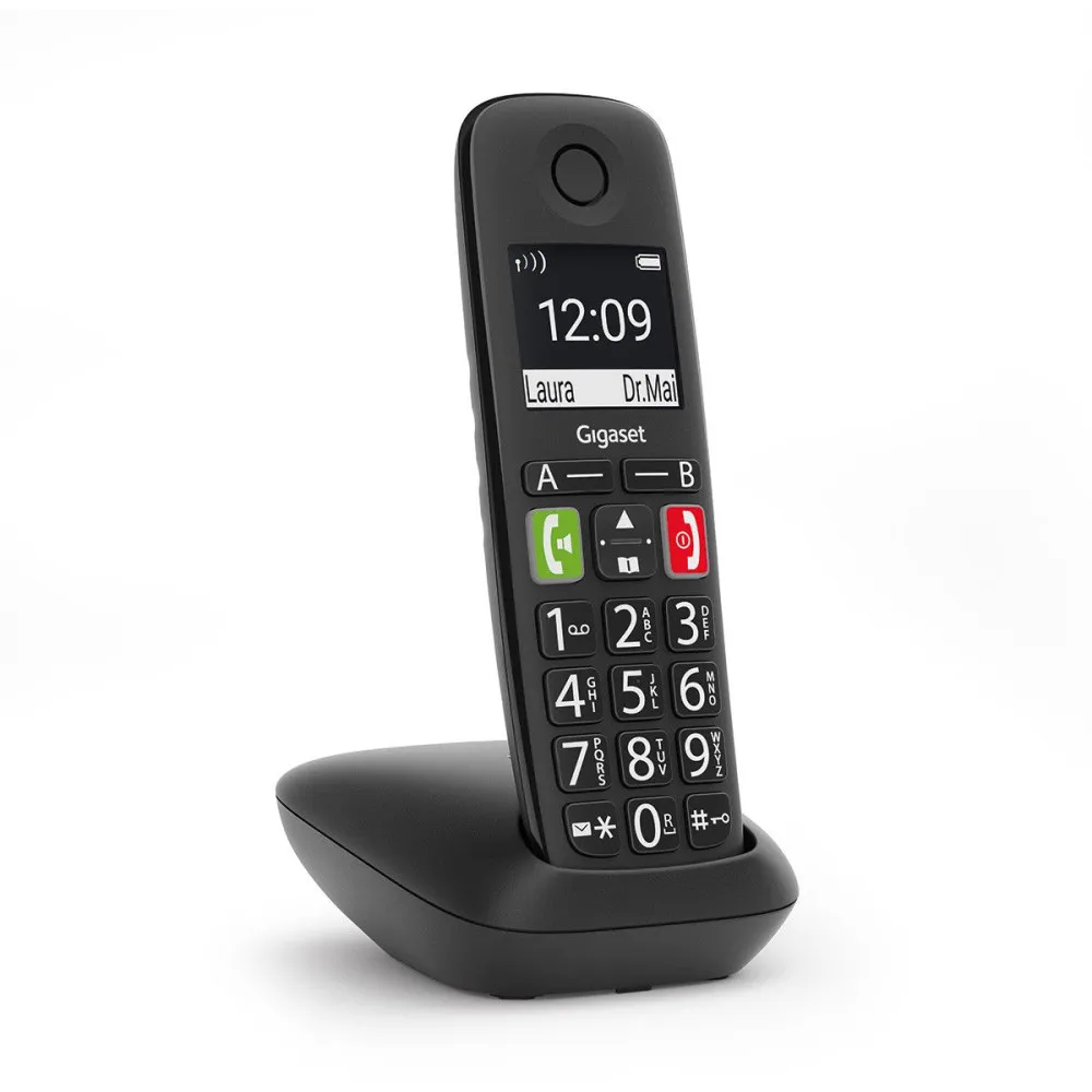 Telefon bezprzewodowy Gigaset E290 GIGASET E290 - 2", Czarny